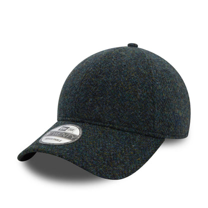 This is a New Era Image Harris Tweed® Navy 9TWENTY Adjustable Cap 1