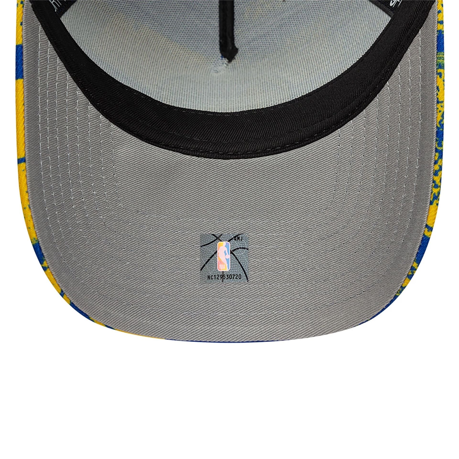 This is a Golden State Warriors NBA Tip Off Yellow 9FORTY A-Frame Adjustable Cap 2