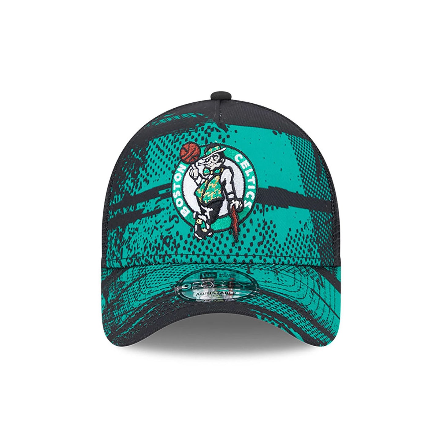 This is a Boston Celtics NBA Tip Off Green 9FORTY A-Frame Adjustable Cap 3