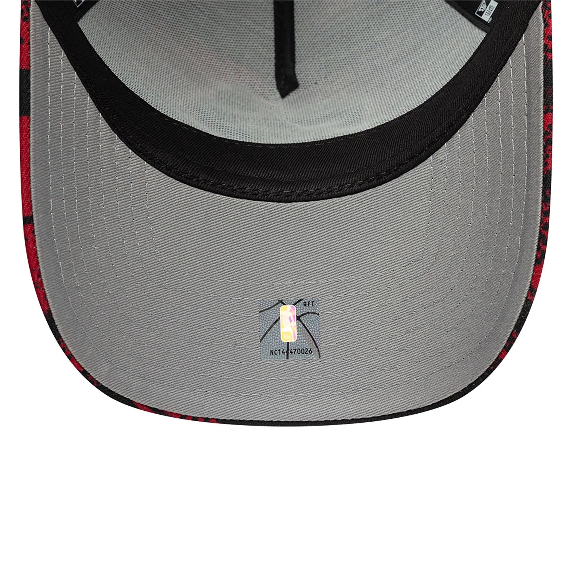 This is a Miami Heat NBA Tip Off Dark Red 9FORTY A-Frame Adjustable Cap 2