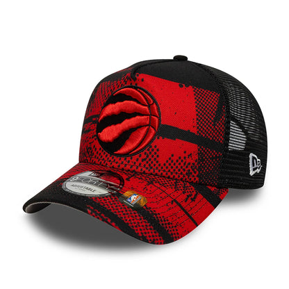 This is a Toronto Raptors NBA Tip Off Red 9FORTY A-Frame Adjustable Cap 4