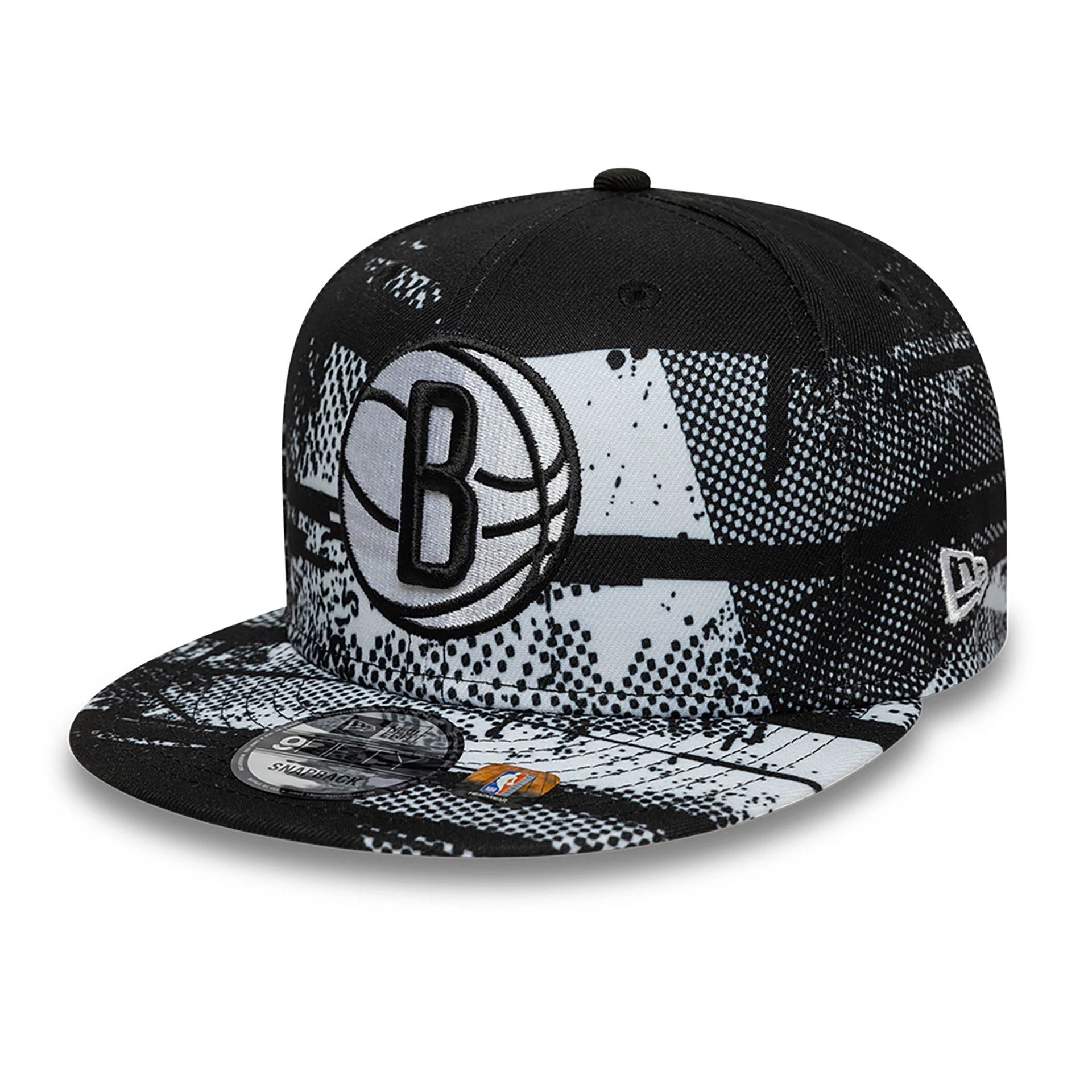 This is a Brooklyn Nets NBA Tip Off black 9FIFTY Snapback Cap 4