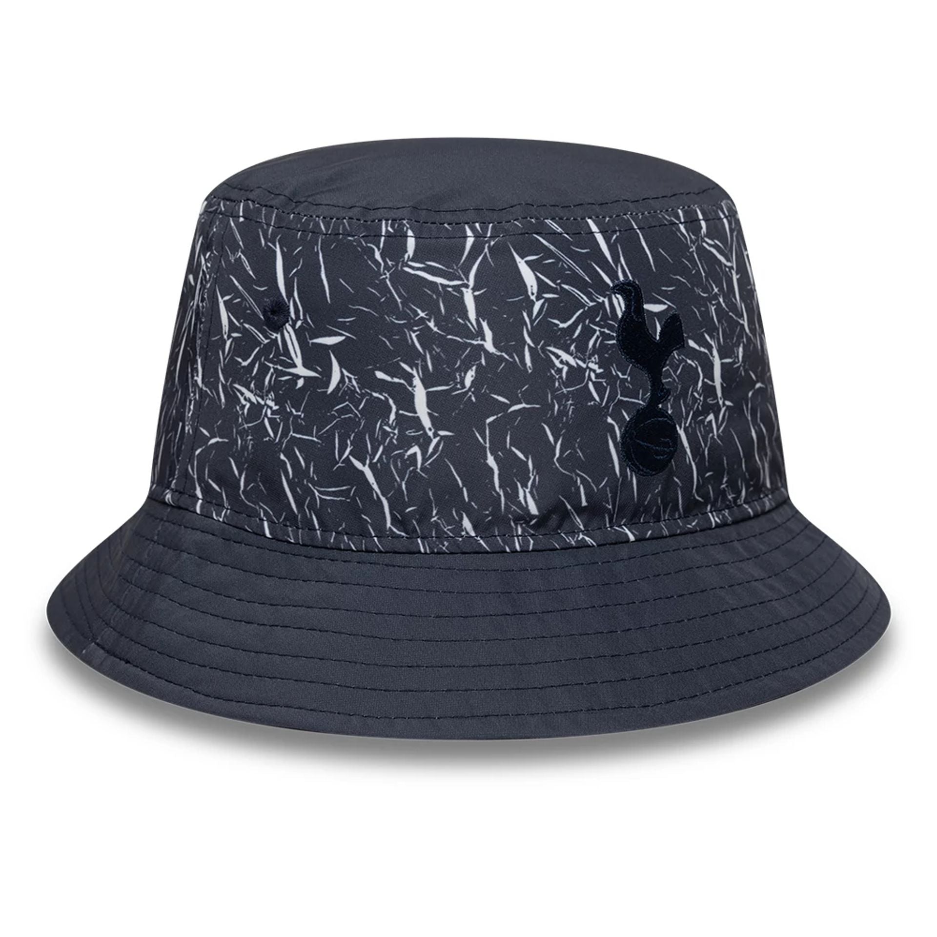 This is a Tottenham Hotspur FC Crinkle Tapered Navy Bucket Hat 3