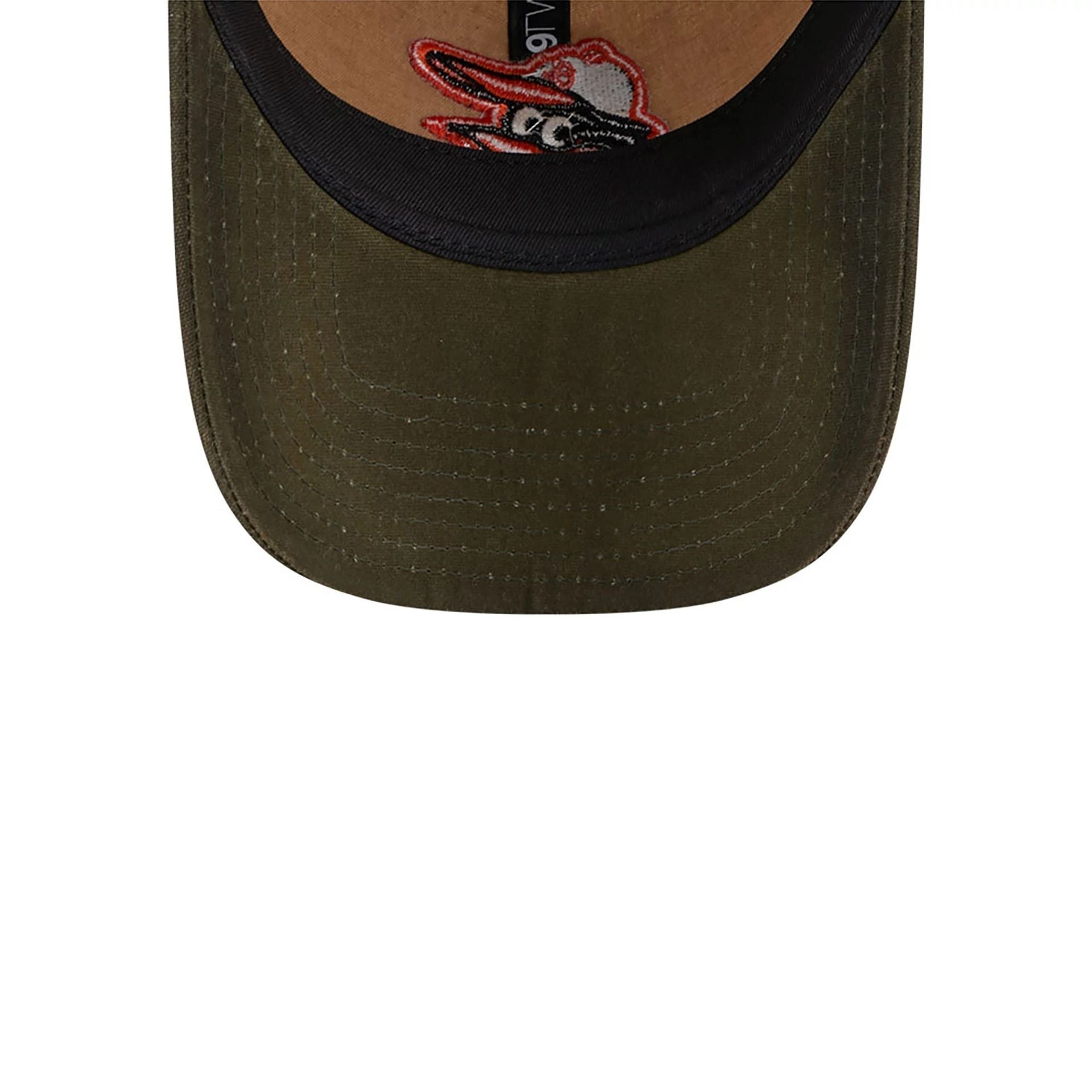 This is a Baltimore Orioles Wax Canvas Brown 9TWENTY Adjustable Cap 4