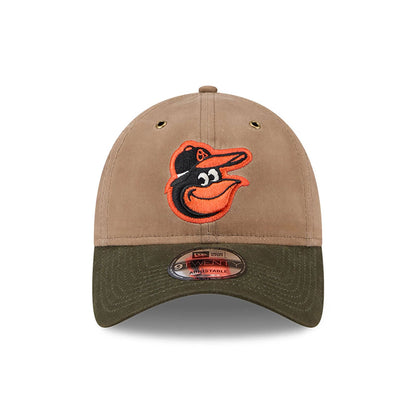 This is a Baltimore Orioles Wax Canvas Brown 9TWENTY Adjustable Cap 2