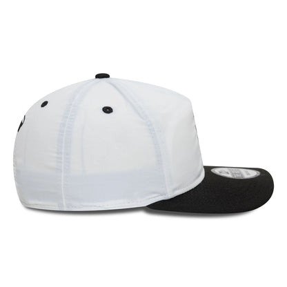 This is a New York Mets Chrome Logo White Golfer Snapback Cap 7