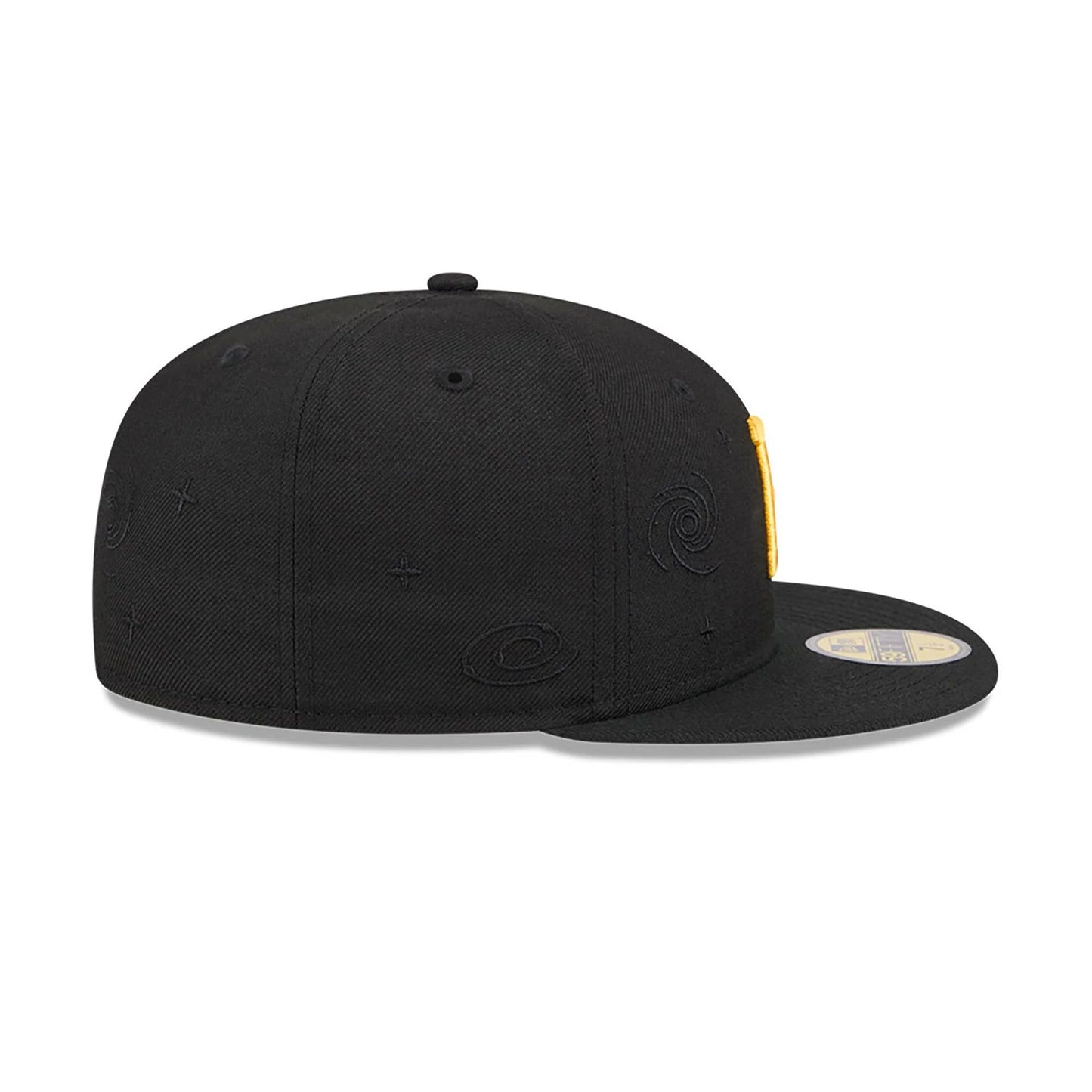 This is a Pittsburgh Pirates Global Black 59FIFTY Fitted Cap 6