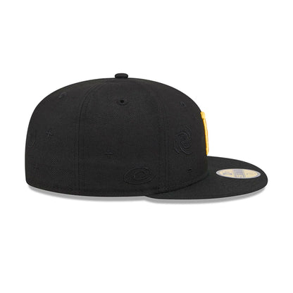 This is a Pittsburgh Pirates Global Black 59FIFTY Fitted Cap 6