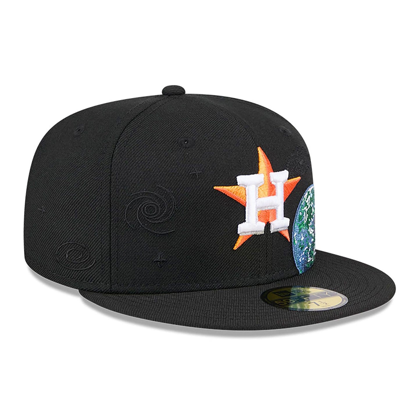 This is a Houston Astros Global Black 59FIFTY Fitted Cap 4