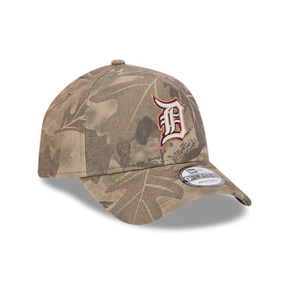 This is a Detroit Tigers Leaf Camo assorted print 9FORTY A-Frame Adjustable Cap 4