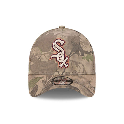 This is a Chicago White Sox Leaf Camo assorted print 9FORTY A-Frame Adjustable Cap 3