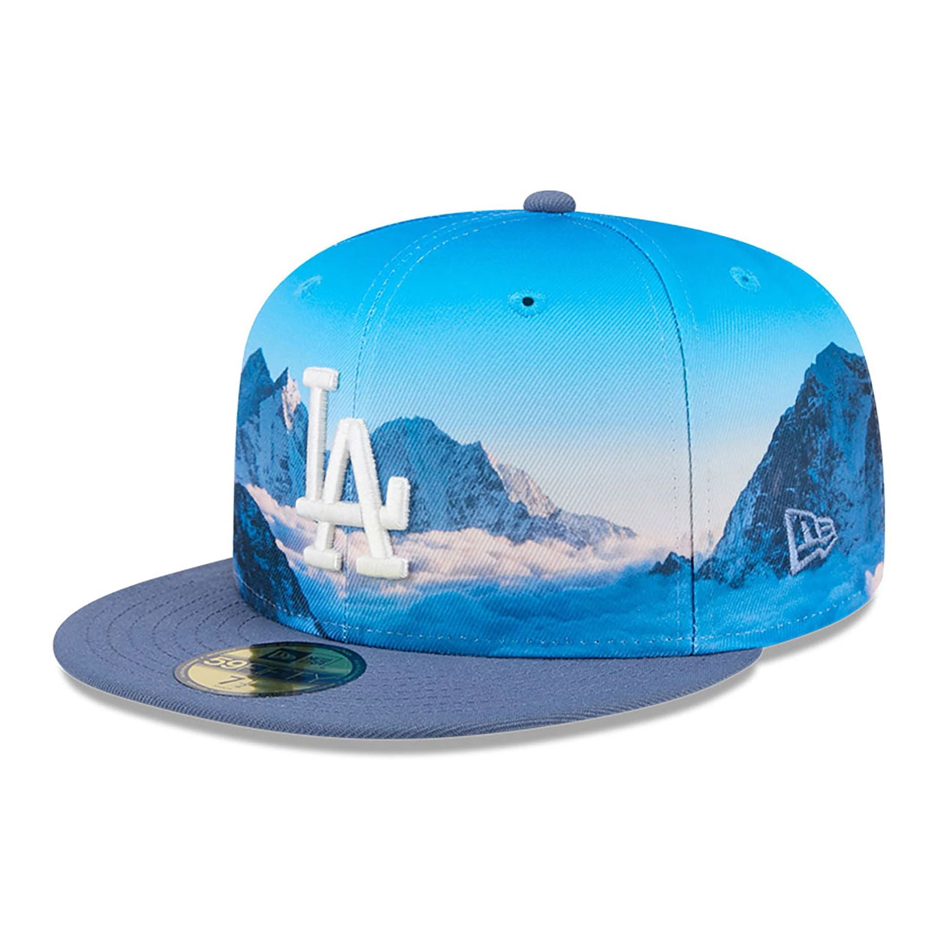 This is a LA Dodgers Photoreal Blue 59FIFTY Fitted Cap 1