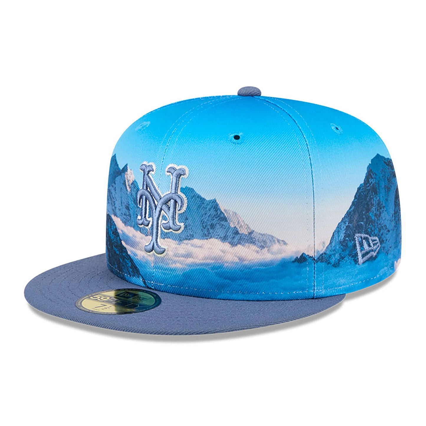 This is a New York Mets Photoreal Blue 59FIFTY Fitted Cap 1