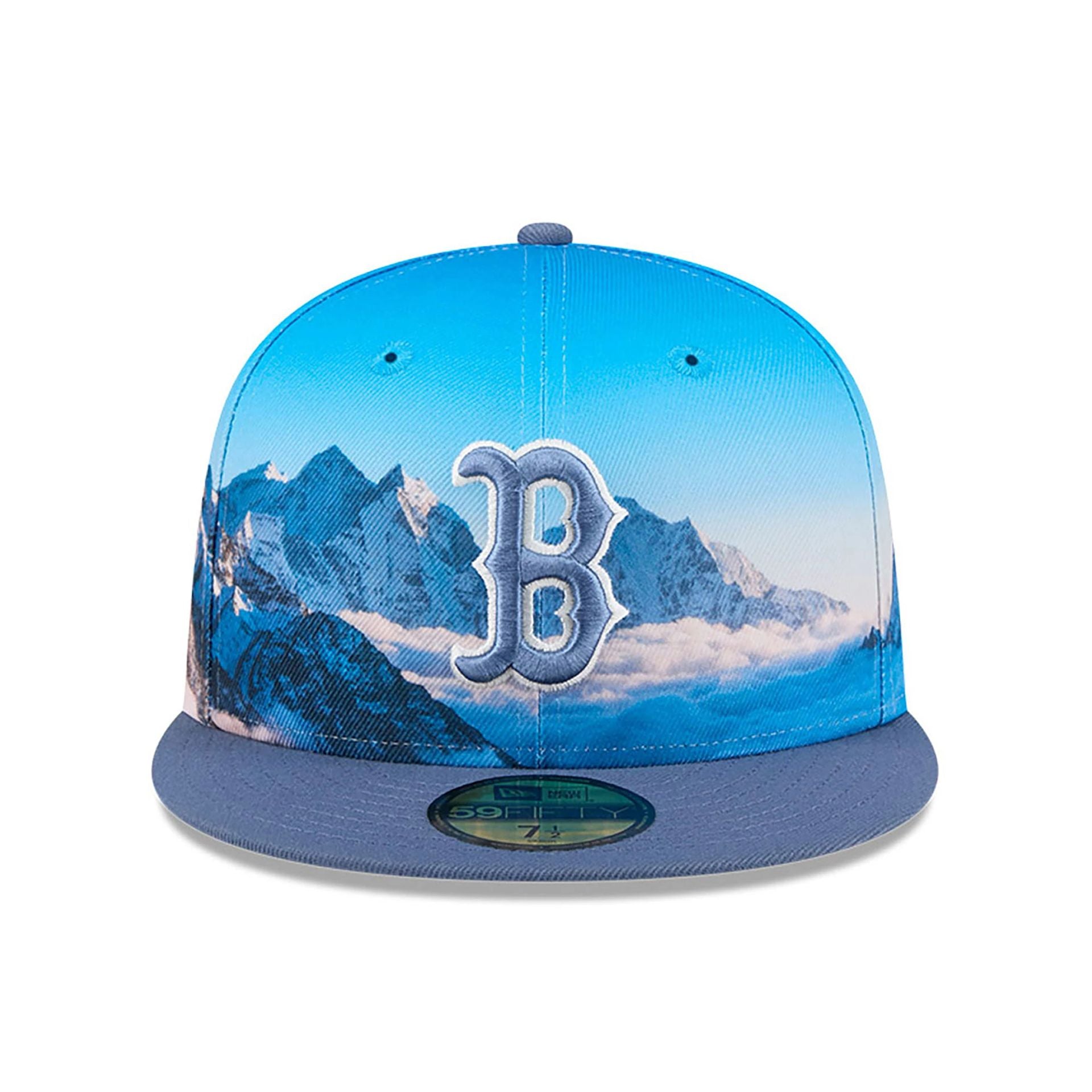 This is a Boston Red Sox Photoreal Blue 59FIFTY Fitted Cap 3