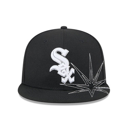 This is a Chicago White Sox Solar Stars Black 59FIFTY Fitted Cap 3