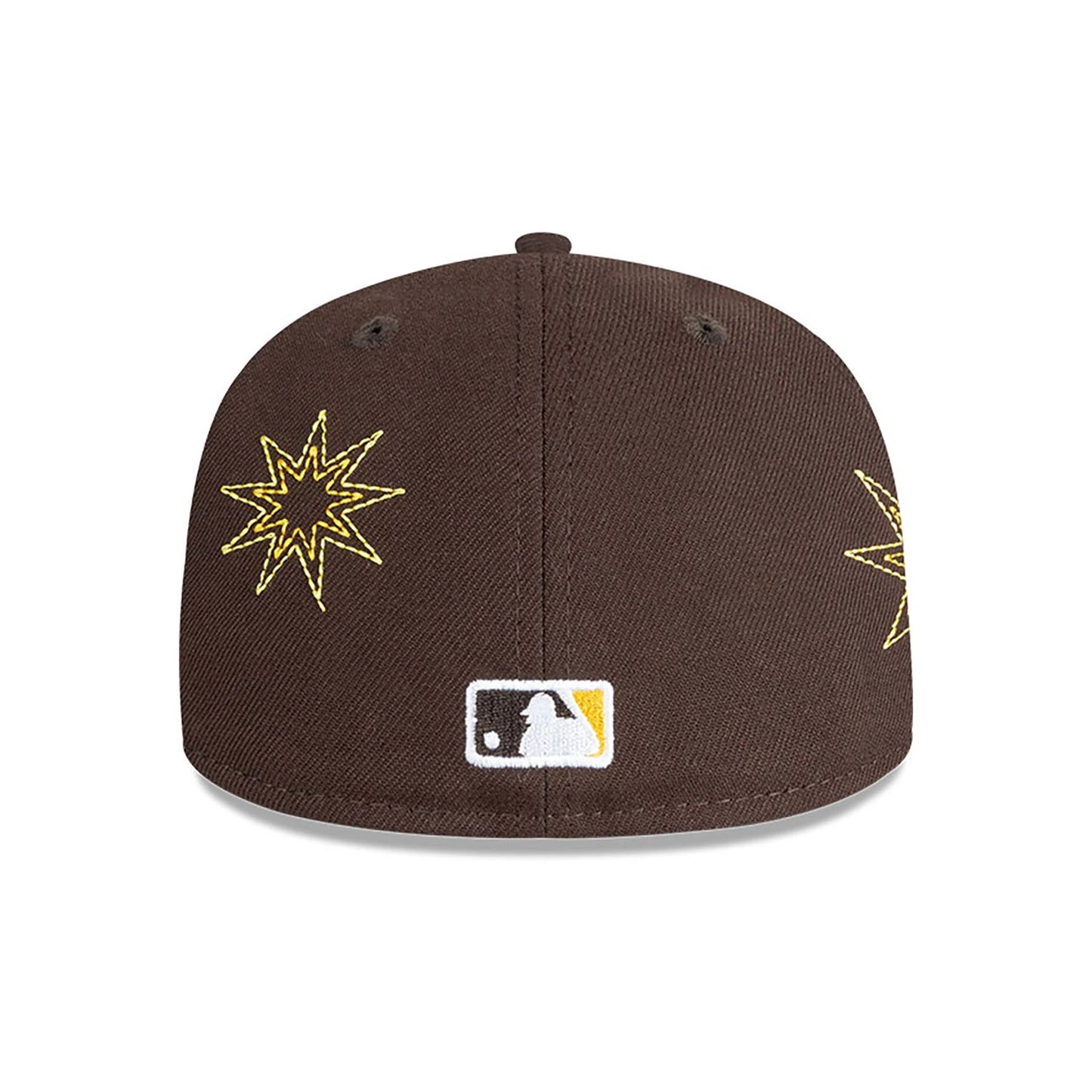 This is a San Diego Padres Solar Stars Dark Brown 59FIFTY Fitted Cap 5