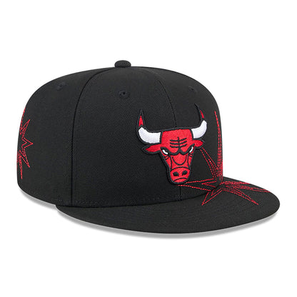 This is a Chicago Bulls Solar Stars Black 59FIFTY Fitted Cap 4