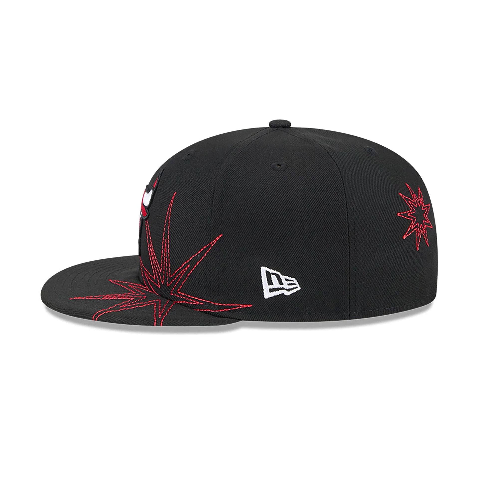 This is a Chicago Bulls Solar Stars Black 59FIFTY Fitted Cap 7