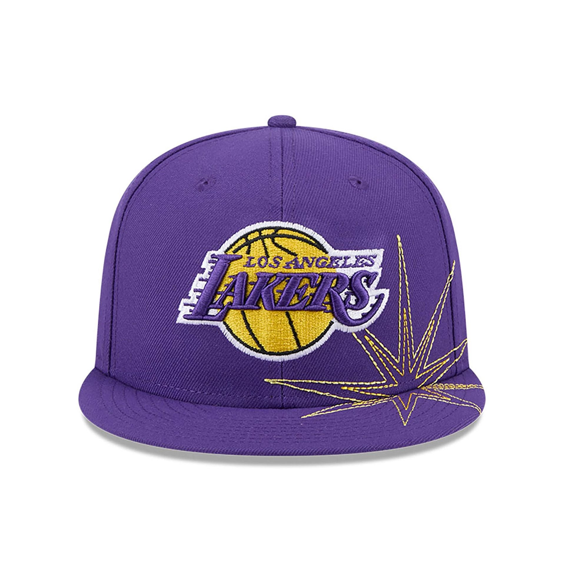 This is a LA Lakers Solar Stars Purple 59FIFTY Fitted Cap 3