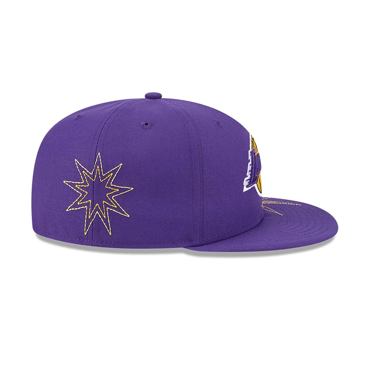 This is a LA Lakers Solar Stars Purple 59FIFTY Fitted Cap 6