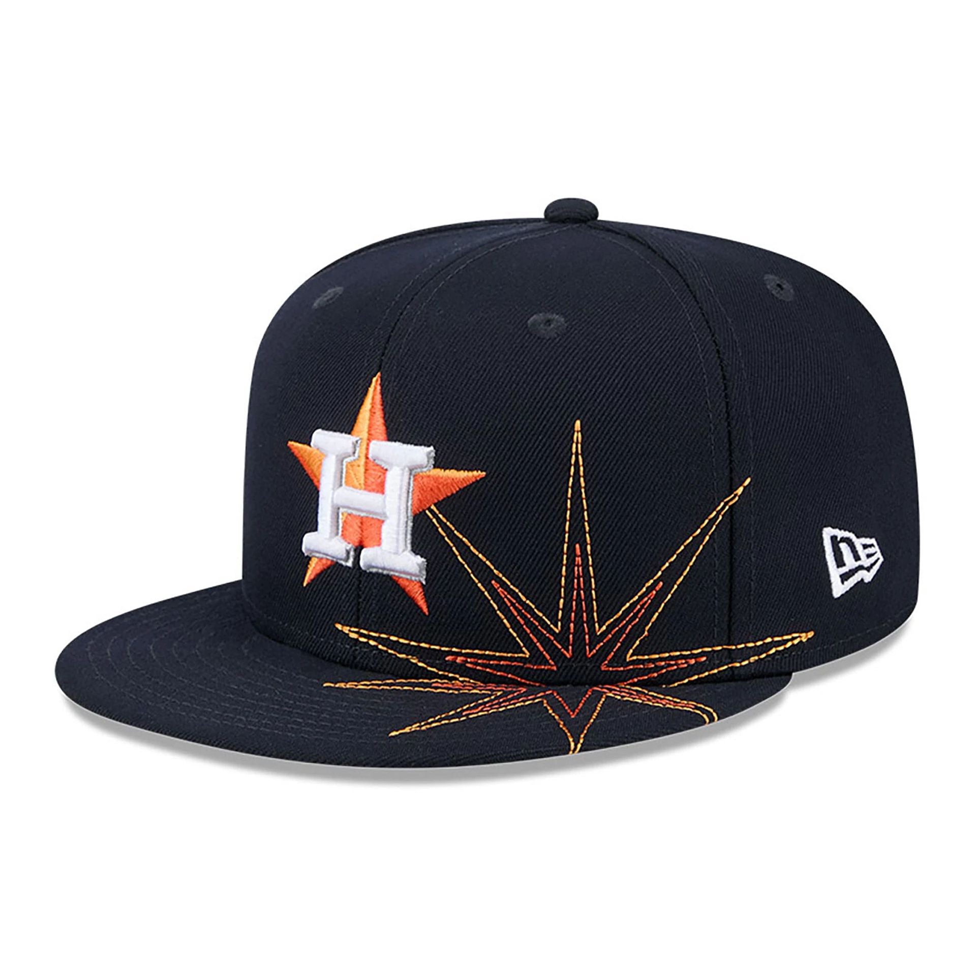 This is a Houston Astros Solar Stars Navy 59FIFTY Fitted Cap 1