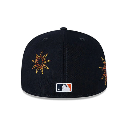 This is a Houston Astros Solar Stars Navy 59FIFTY Fitted Cap 5