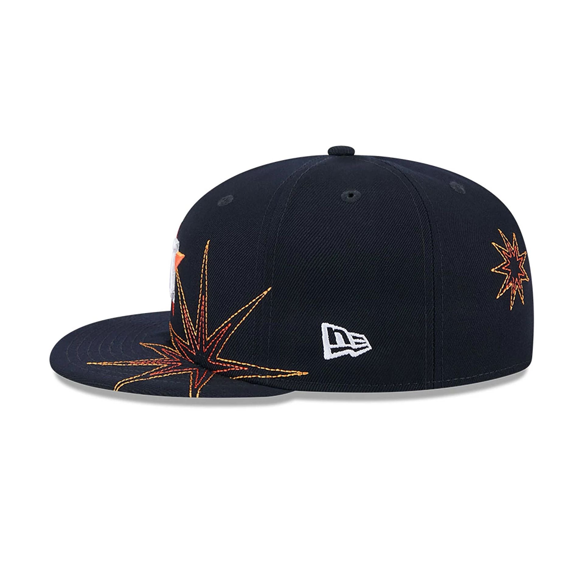 This is a Houston Astros Solar Stars Navy 59FIFTY Fitted Cap 7