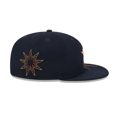 This is a Houston Astros Solar Stars Navy 59FIFTY Fitted Cap 6