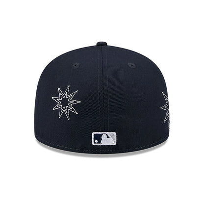 This is a New York Yankees Solar Stars Navy 59FIFTY Fitted Cap 5