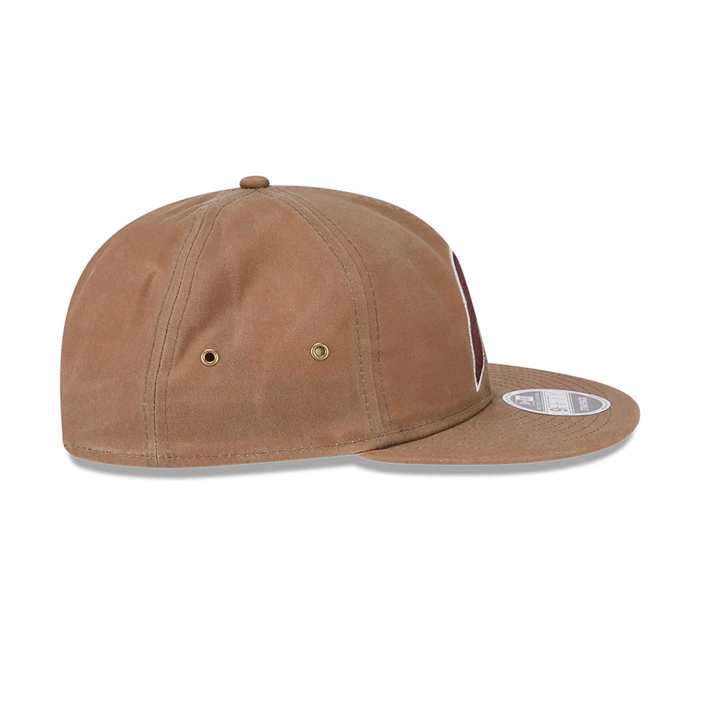 This is a Philadelphia Phillies Waxed Canvas Beige Retro Crown 9FIFTY Strapback Cap 6