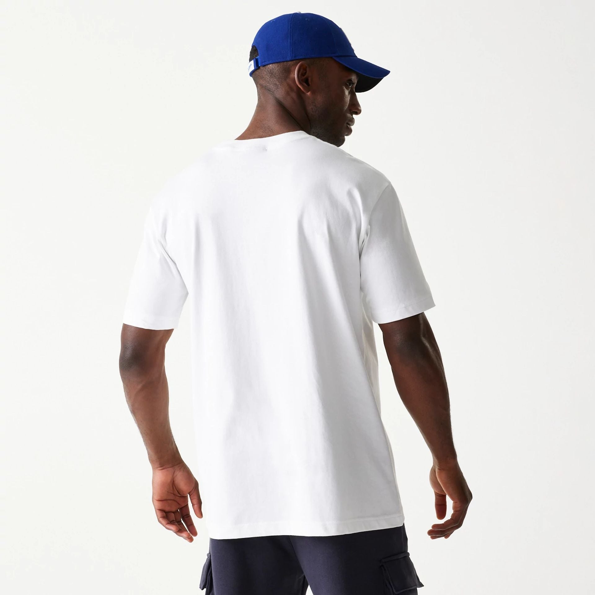 The Male model is wearing LA Dodgers Sport Classic White T-Shirt 2