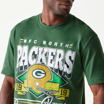 The Male model is wearing Green Bay Packers Sport Classic Dark Green T-Shirt 7