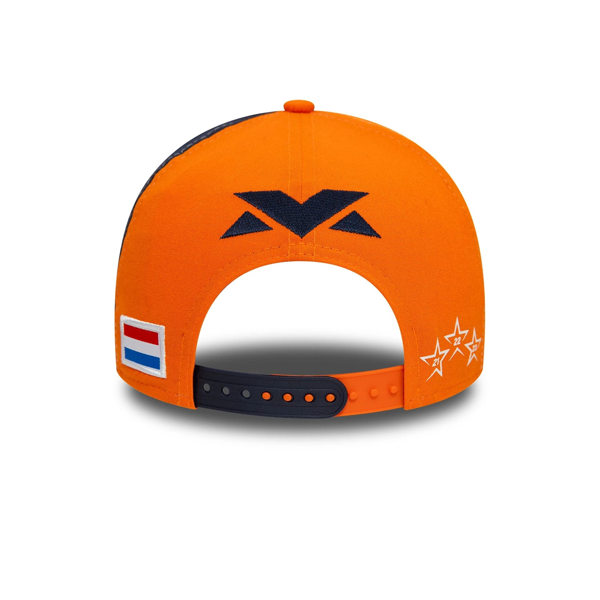 This is a Red Bull Racing Austria Race Special Max Verstappen Orange 9FORTY E-Frame Adjustable Cap 2