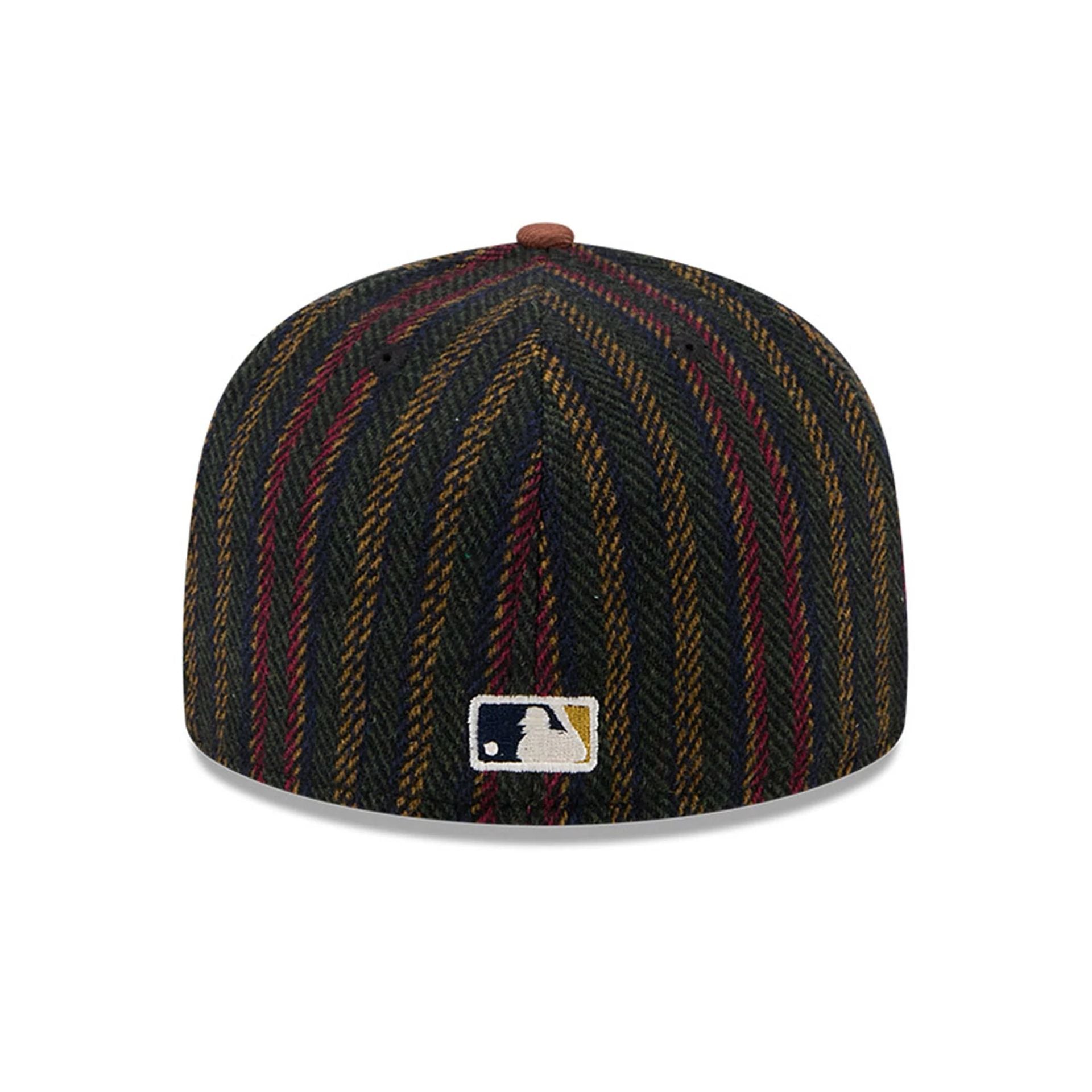 This is a Arizona Diamondbacks Vintage Herringbone Dark Brown 59FIFTY Fitted Cap 5