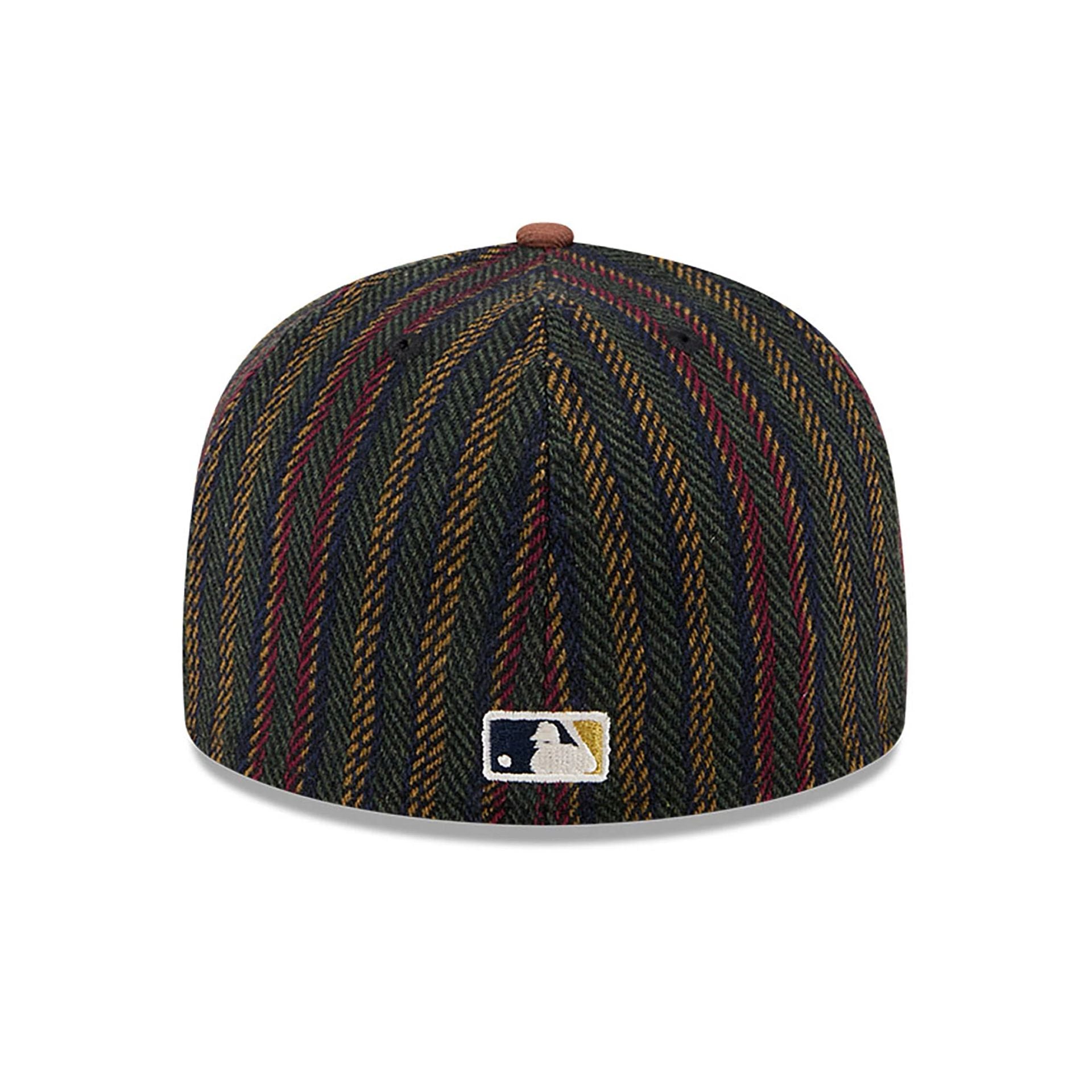 This is a New York Yankees Vintage Herringbone Dark Brown 59FIFTY Fitted Cap 5