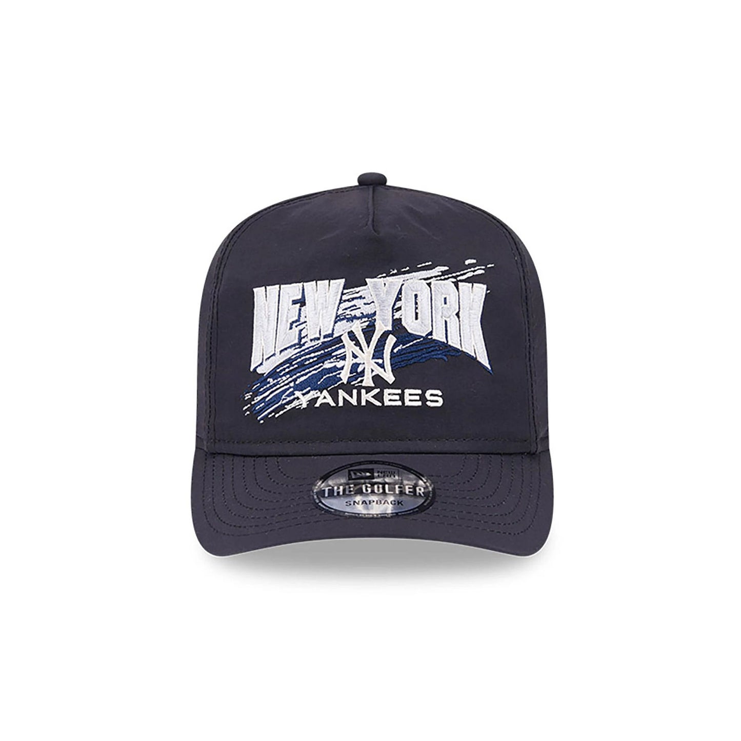 This is a New York Yankees Throwback Brush Black Golfer Clipback Adjustable Cap 3