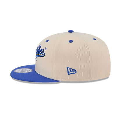 This is a LA Dodgers Team Art Beige 9FIFTY Snapback Adjustable Cap 7