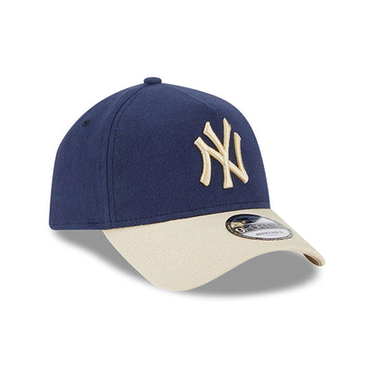 This is a New York Yankees Moleskin Crown Navy 9FORTY A-Frame Adjustable Cap 3