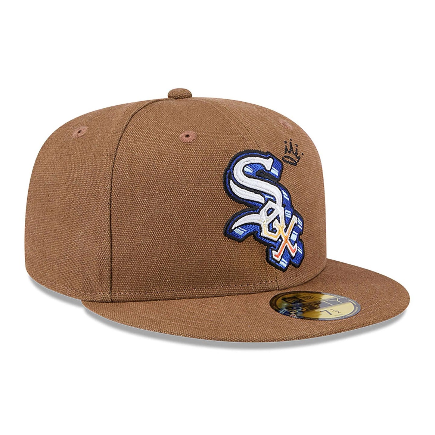 This is a Chicago White Sox Logo Scribble Dark Brown 59FIFTY Fitted Cap 4