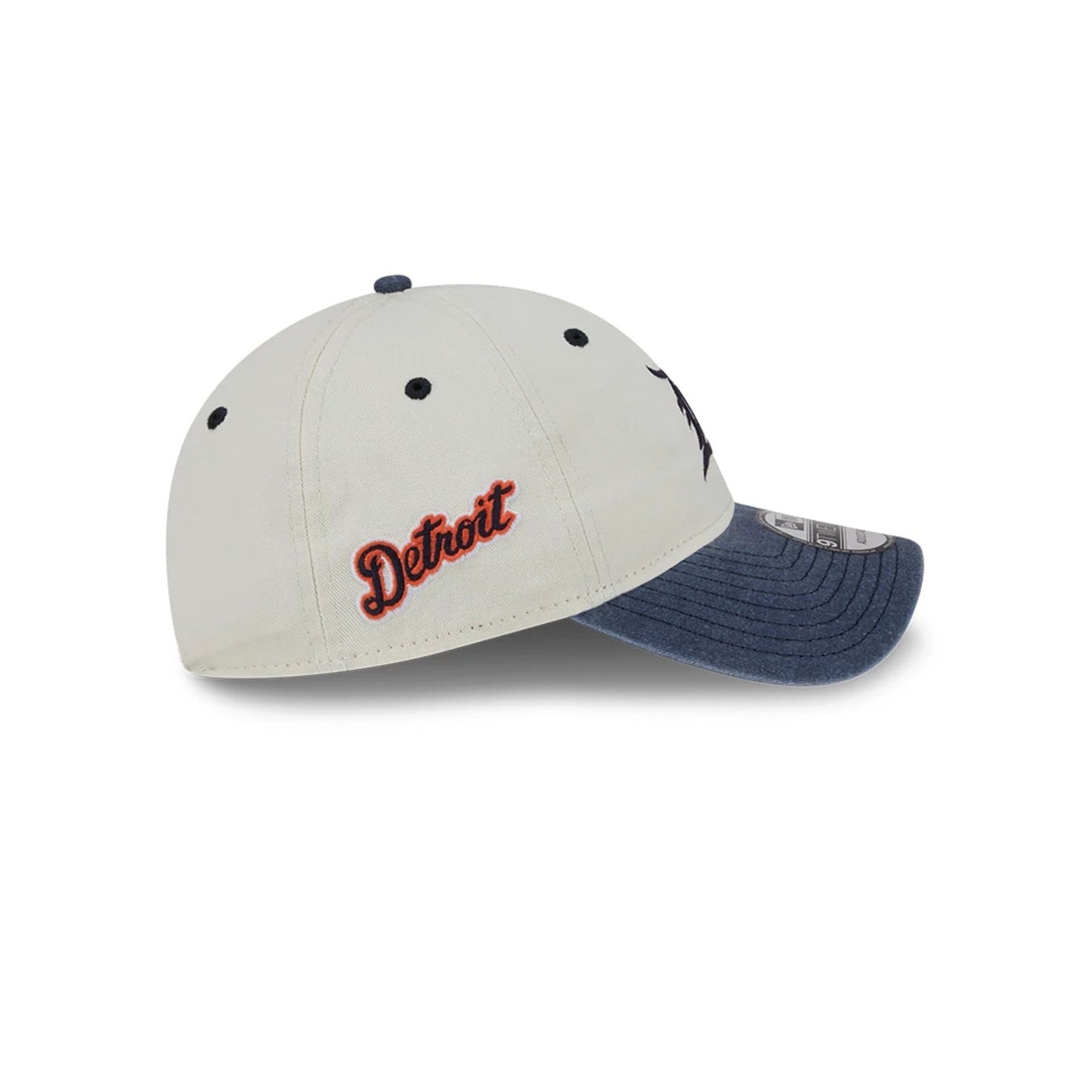 This is a Detroit Tigers Classic Sidescript White 9TWENTY Adjustable Cap 6