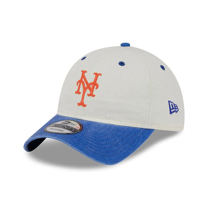 This is a New York Mets Classic Sidescript White 9TWENTY Adjustable Cap 3