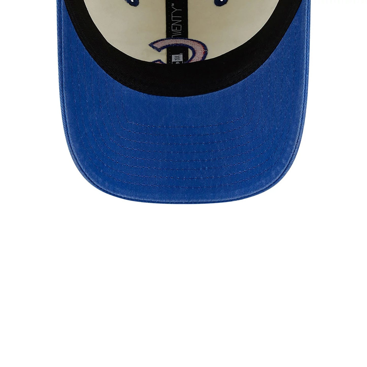 This is a Chicago Cubs Classic Sidescript White 9TWENTY Adjustable Cap 4