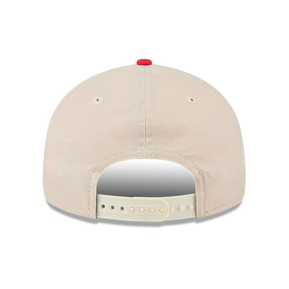 This is a Kansas City Chiefs Historic Helmet Beige Retro Crown 9FIFTY Snapback Cap 5