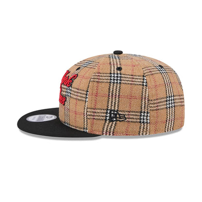 This is a New York Yankees Tan Tartan Beige 9FIFTY Snapback Cap 7