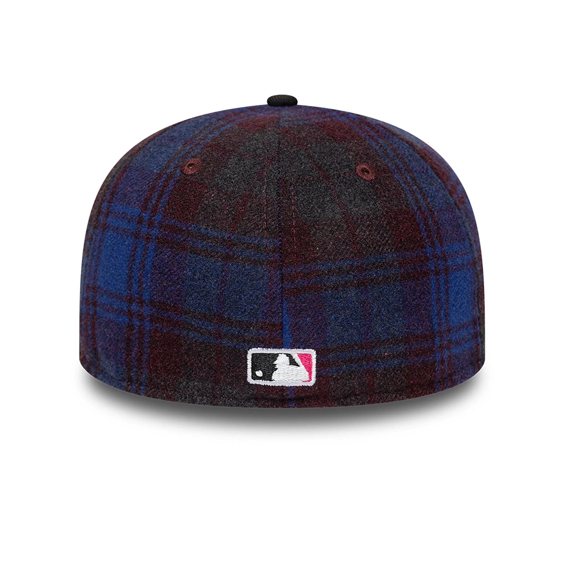 This is a Milwaukee Brewers Mascot Plaid Purple 59FIFTY Fitted Cap 5