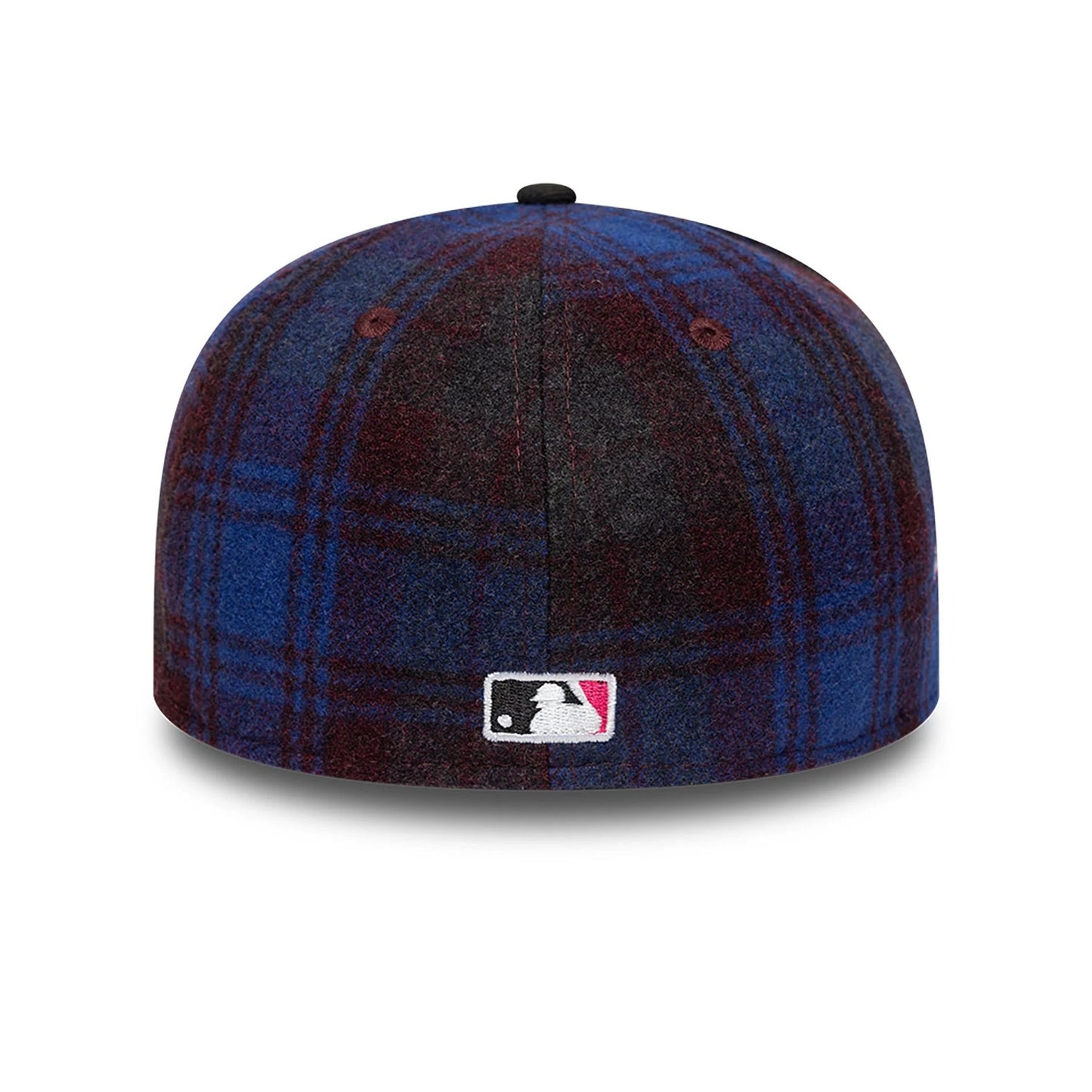 This is a Miami Marlins Mascot Plaid Purple 59FIFTY Fitted Cap 5