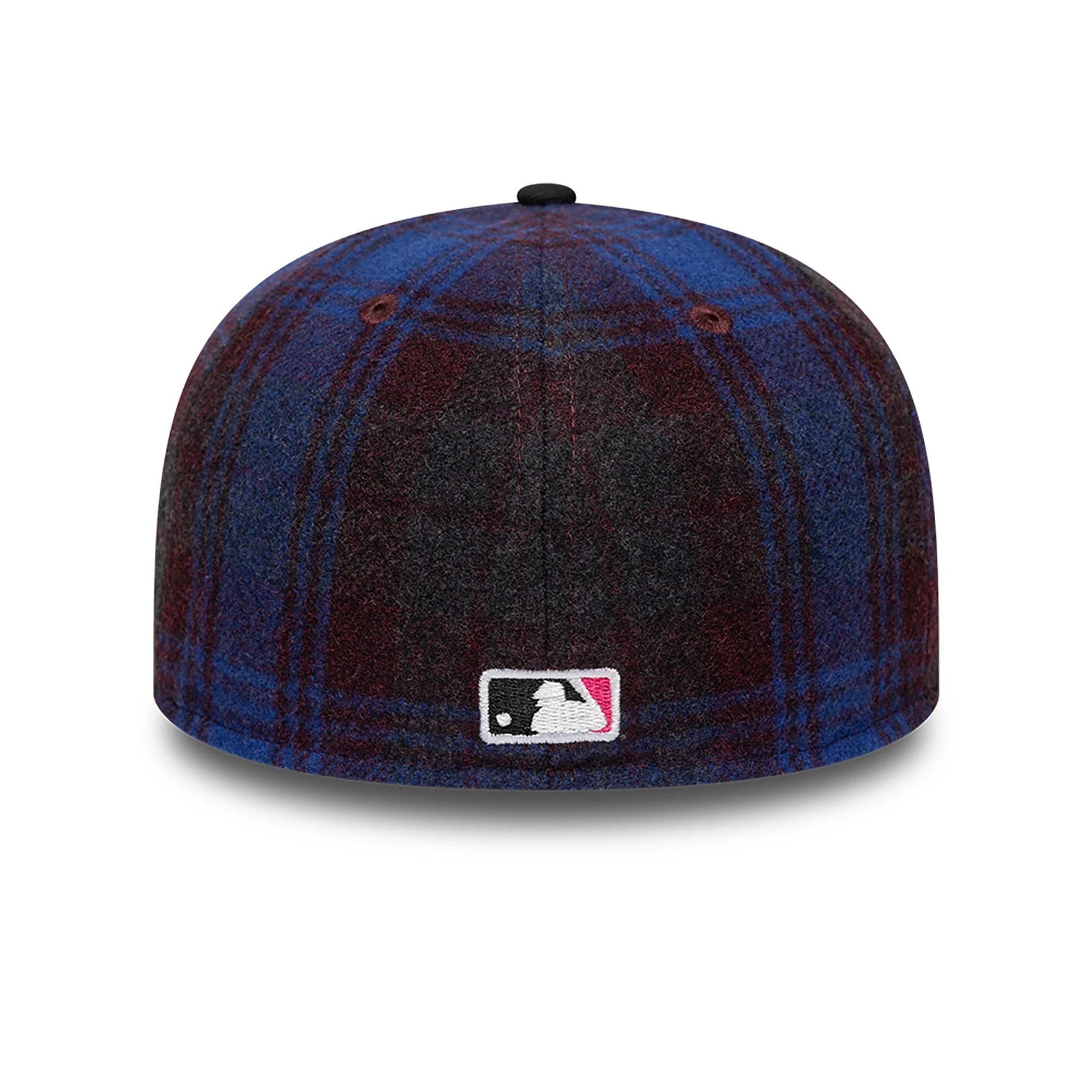 This is a St. Louis Cardinals Mascot Plaid Purple 59FIFTY Fitted Cap 5