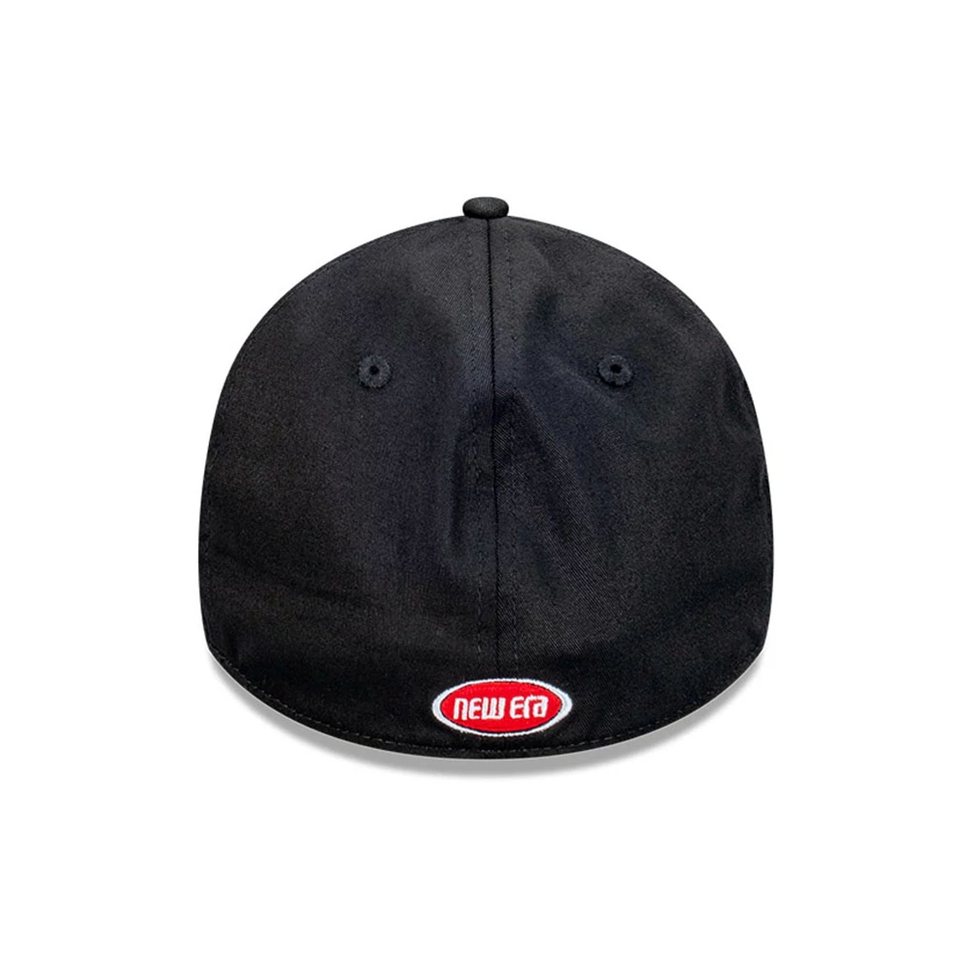 This is a New Era Pill Black 39THIRTY Stretch Fit Cap 5