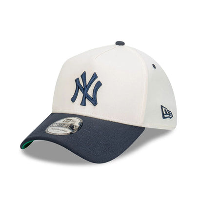 This is a New York Yankees Cut N Paste White 39THIRTY A-Frame Stretch Fit Cap 4