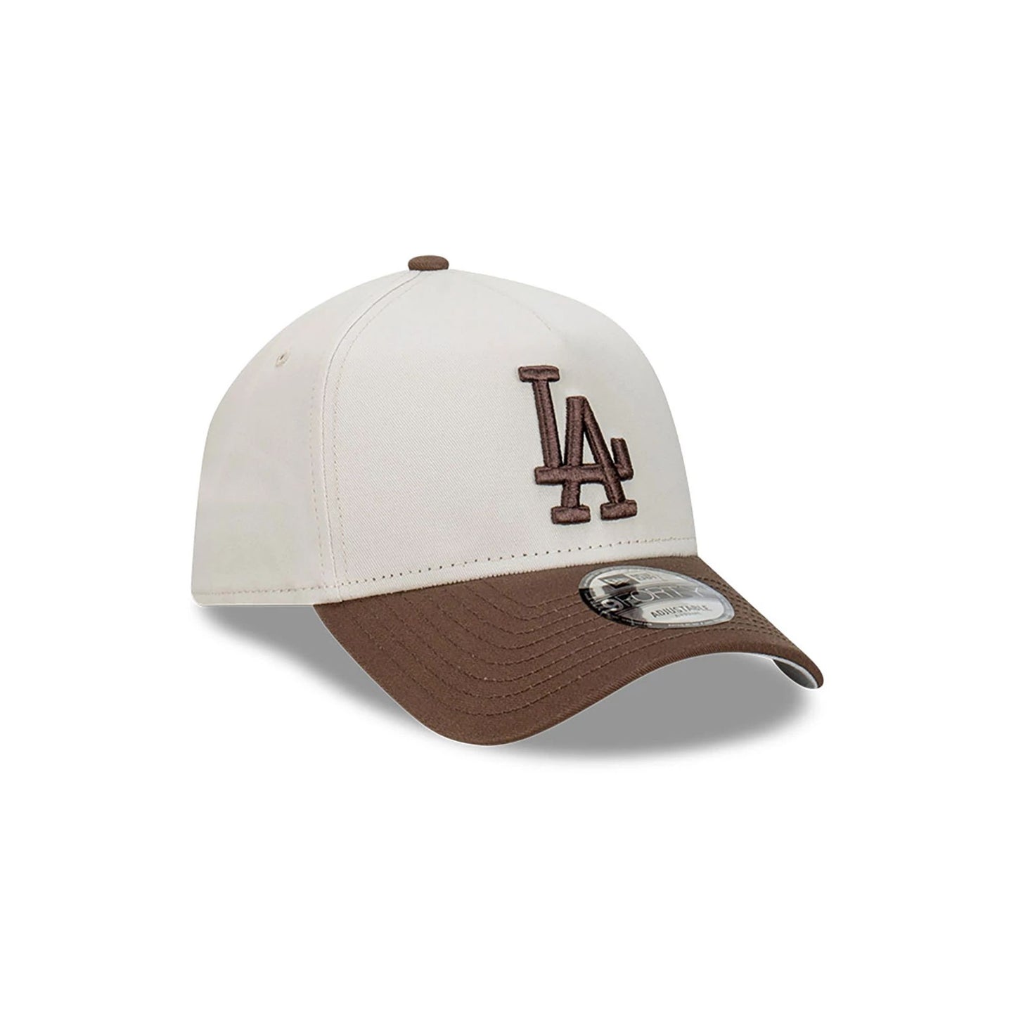 This is a LA Dodgers Vintage Light Beige 9FORTY A-Frame Adjustable Cap 4